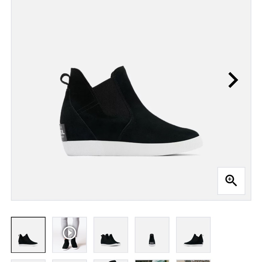 *Like New* SOREL OUT N ABOUT™ SLIP-ON WOMEN'S WEDGE | Black | Size 7.5